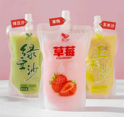 草莓奶昔、綠豆沙、玉米沙